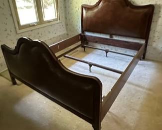 Custom size bed with full-size frame