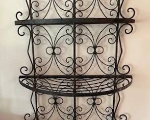 Iron baker's rack, Made in Mexico (stamped)
