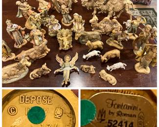 Vintage Fontanini Depose Italy 1983 Nativity set 27 pieces