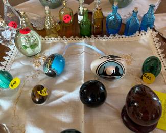 Egg & rare bottle collection 