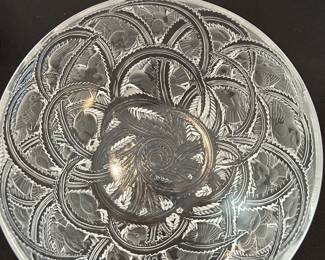 LALIQUE FRENCH CRYSTAL PINSONS BIRD SPARROW - RARE