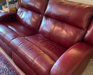LEATHER RECLINER COUCH