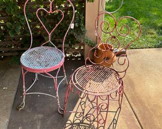 2 ICE CREAM PARLOR CHAIRS