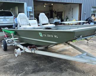 Here we go!! Another great sale! We are still pulling out items!! Aluminum Boat on Trailer with Yamaha Motor - 16' 2007