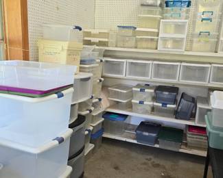 Lots of Plastic Storage Containers 