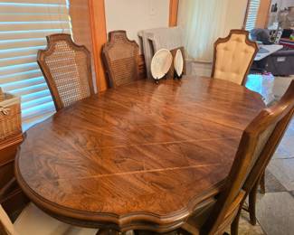 Midcentury Dining Table with 6 Chairs