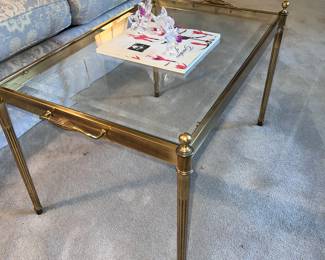 Brass coffee table
