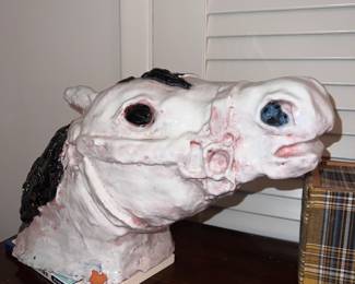 Terra-cotta/clay horse