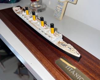 One of many little ship models