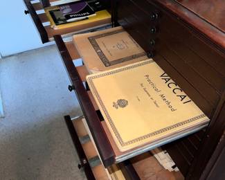 Wonderful sheet music cabinet