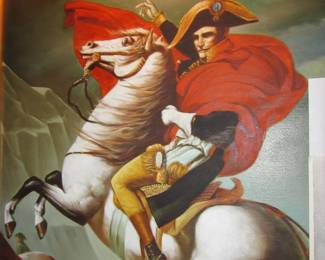 “Crossing of Mt. Saint-Bernard,” Jacque Louis David (1748-1825) 1983 Repro