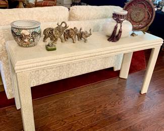 Crackle paint Console Table