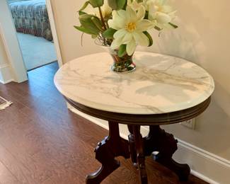 Victorian style marble top table