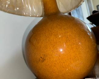 Mid 20th Century Modern Glazed Ceramic Lamp (A H Bag ?? Check base)
