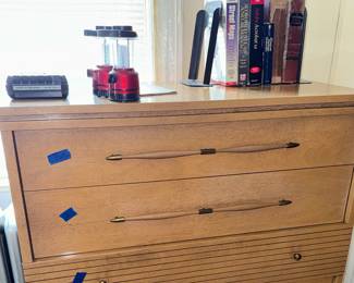 (Blue tape designates # of drawer for easy move) 