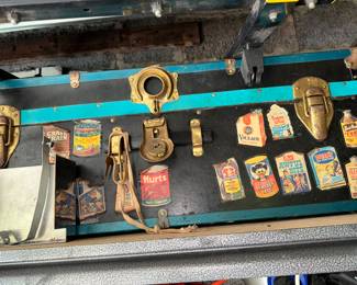 Wacky stickers on a funky trunk