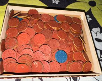 WWII OPA Red Point Tokens  food Ration