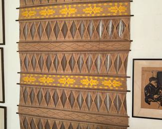 Vintage Tapestry Columbian (?) Wall Art Macrame