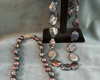Baroque Pearl Necklace With 925 Sterling Clasp