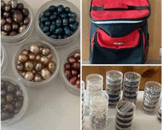 Freshwater Pearls for Jewelry Making Crafting Travel Bag and Supplies