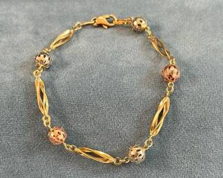 14K Gold Italy Bracelet