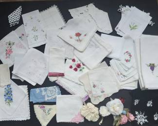 Vintage Embroidered Handkerchiefs More