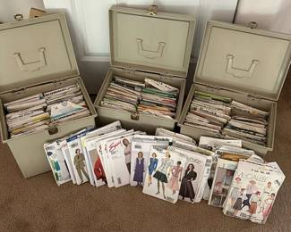 Large Lot Of Vintage Sewing Patterns