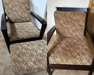 Set Of LazZBoy Chairs With Ottoman