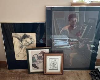 Pencil Drawings Portraits of Women More