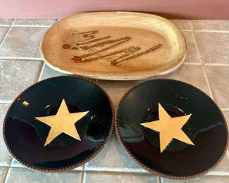Ceramics Platter Star Plates
