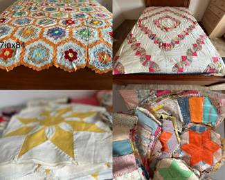 2 Adorable Unfinished Quilts Quilt Squares