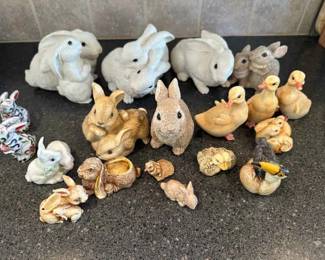 Collection Of Bunnies And Ducks