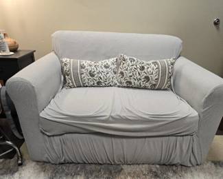 Love Seat W/ Gray Cover