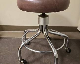 Coronet Stool W/ Metal Base