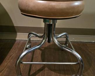 Coronet Stool W/ Metal Base