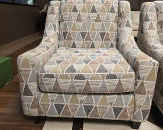 Geo Print Accent Chair