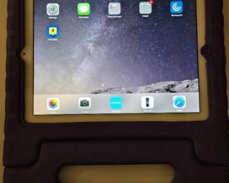 IPad  W/ Purple Case