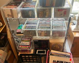 Records, CD's and DVD's.