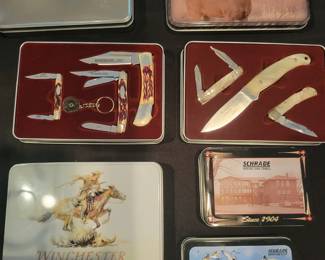 Winchester & Schrade Knife Sets.