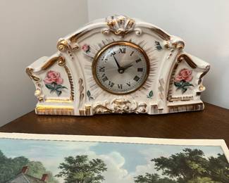 Rose Mantel Clock.