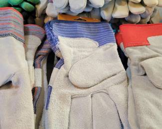 Dozens of new Work Gloves.