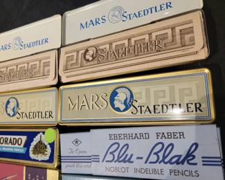 New Vintage Pencils In Original Boxes.
