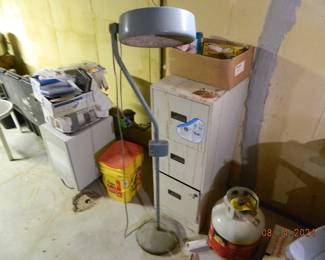 floor lamp/file cabinet