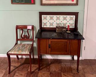 Marble Top Washstand - Artwork