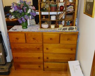10 Drawer Dresser and Cubby Hole Shelf!