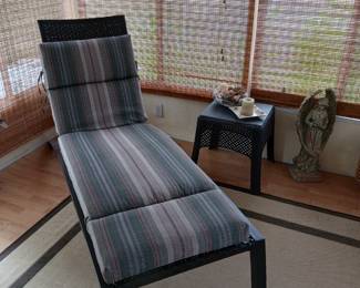 Great Condition "Wicker" Chaise Lounge! With Cushion!