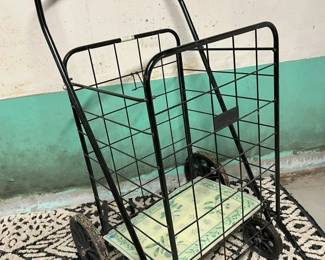 198 Ath Large Deluxe Rolling Utility Shopping Cartmin