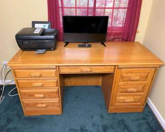 198 Oak Office Deskmin