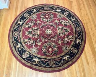 198 Mer Yorkshire 4 Round Wool Pile Area Rugmin