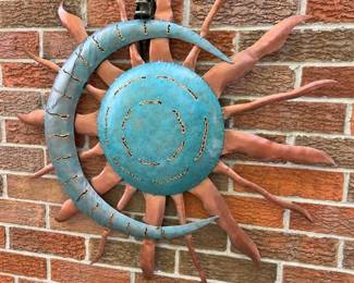 198 Metal Sun Moon Garden Decormin